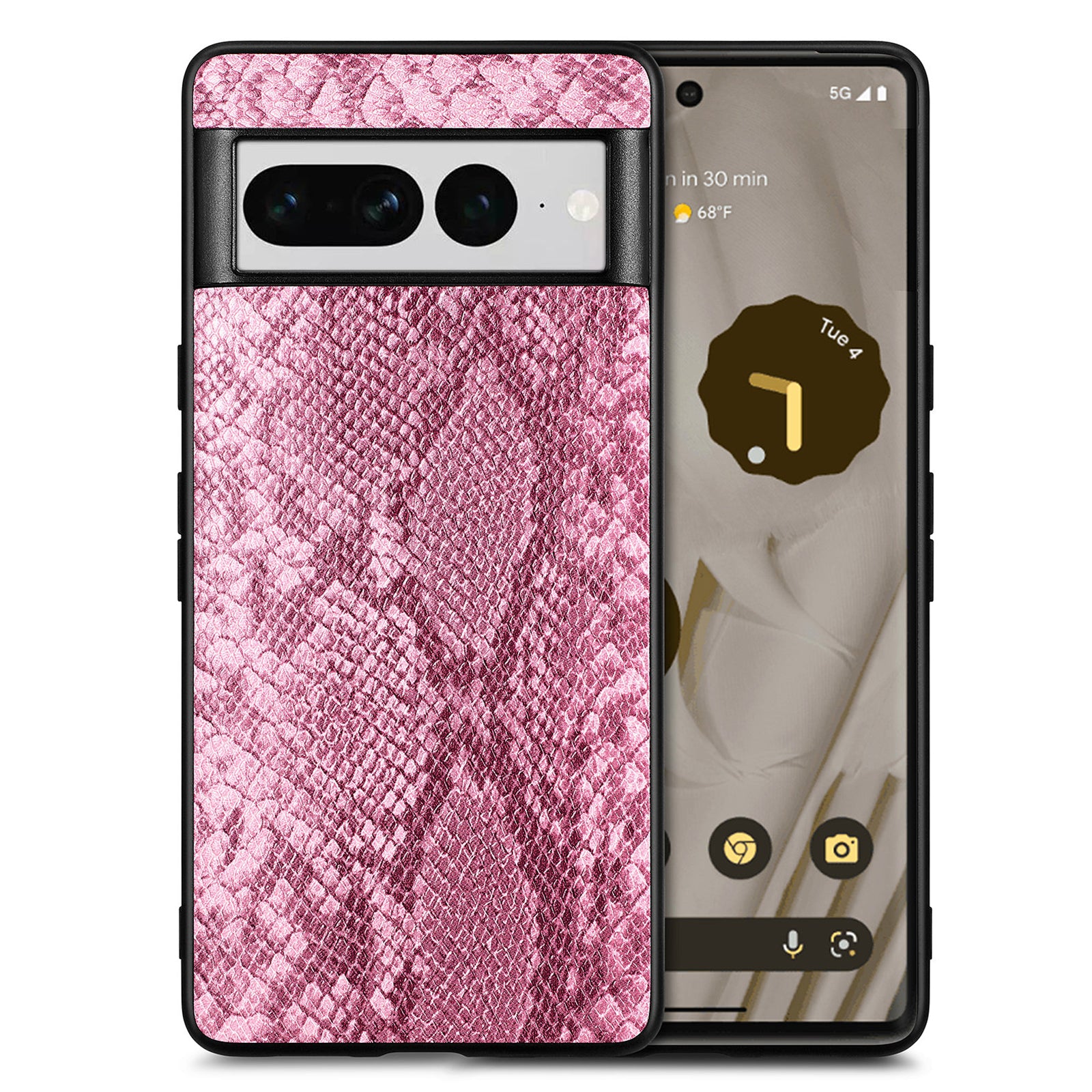 For Google Pixel 7 Pro 5G Fall Proof Cell Phone Case Snake Texture PU Leather Coated PC TPU Cover For Google Pixel 7 Pro 5G Fall Proof Cell Phone Case Snake Texture PU Leather Coated PC TPU Cover
